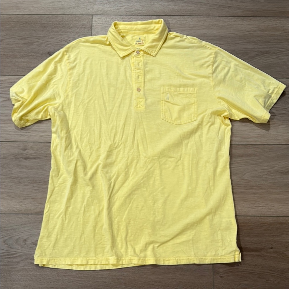 johnnie-O yellow polo shirt